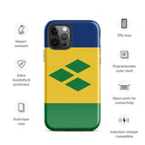 Saint Vincent and the Grenadines Flag iPhone Case 15 14 13 12 11 Pro Max Plus Mini Gift Travel Souvenir