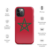 Funda para iPhone 15, 14, 13, 12, 11 Pro Max Plus Mini con bandera marroquí, regalo de recuerdo de viaje