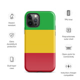 Funda para iPhone 15, 14, 13, 12, 11 Pro Max Plus Mini con bandera de Malí, regalo de recuerdo de viaje
