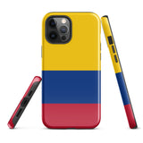 Kolumbien Kolumbianische Flagge iPhone 15 14 13 12 11 Pro Max Plus Mini Handyhülle iPhone Robuste Schutzhülle für iPhone