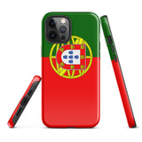 Portugal Portugiesische Flagge iPhone Hülle 15 14 13 12 11 Pro Max Plus Mini Geschenkideen Landkarte Skyline Geschenk für Sie Ihn Ideen Reise Souvenir