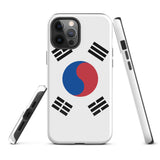 South Korea Korean Flag iPhone Case 15 14 13 12 11 Pro Max Plus Mini Gift Ideas Country Map Skyline Gift For Her Him Ideas Travel  Souvenir