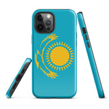 Kazakhstan kazakh Flag iPhone Case 15 14 13 12 11 Pro Max Plus Mini Gift Ideas Country Map Skyline Gift For Her Him Ideas Travel  Souvenir