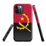 Funda para iPhone 15, 14, 13, 12, 11 Pro Max Plus Mini con bandera de Angola, regalo de recuerdo de viaje