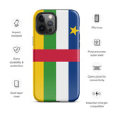 Central African Republic Flag iPhone Case 15 14 13 12 11 Pro Max Plus Mini Gift Travel Souvenir