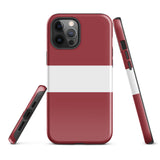 Funda para iPhone 15, 14, 13, 12, 11 Pro Max Plus Mini con bandera de Letonia, regalo de recuerdo de viaje