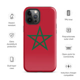 Funda para iPhone 15, 14, 13, 12, 11 Pro Max Plus Mini con bandera marroquí, regalo de recuerdo de viaje