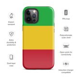 Funda para iPhone 15, 14, 13, 12, 11 Pro Max Plus Mini con bandera de Malí, regalo de recuerdo de viaje