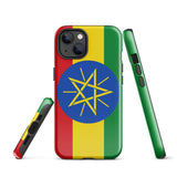 Ethiopia Ethiopian Flag iPhone Case 15 14 13 12 11 Pro Max Plus Mini Gift Ideas Country Map Skyline Gift For Her Him Ideas Travel  Souvenir