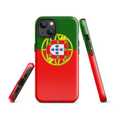 Portugal Portugiesische Flagge iPhone Hülle 15 14 13 12 11 Pro Max Plus Mini Geschenkideen Landkarte Skyline Geschenk für Sie Ihn Ideen Reise Souvenir