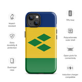 Saint Vincent and the Grenadines Flag iPhone Case 15 14 13 12 11 Pro Max Plus Mini Gift Travel Souvenir