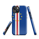 Cabo Verde Verdean Flag iPhone Case 15 14 13 12 11 Pro Max Plus Mini Gift Travel Souvenir
