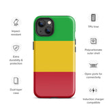 Funda para iPhone 15, 14, 13, 12, 11 Pro Max Plus Mini con bandera de Malí, regalo de recuerdo de viaje