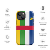 Central African Republic Flag iPhone Case 15 14 13 12 11 Pro Max Plus Mini Gift Travel Souvenir