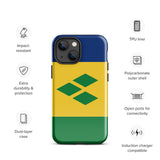 Saint Vincent and the Grenadines Flag iPhone Case 15 14 13 12 11 Pro Max Plus Mini Gift Travel Souvenir