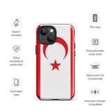Northern Cyprus Flag iPhone Case 15 14 13 12 11 Pro Max Plus Mini Gift Travel Souvenir
