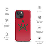 Funda para iPhone 15, 14, 13, 12, 11 Pro Max Plus Mini con bandera marroquí, regalo de recuerdo de viaje