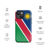 Funda para iPhone 15, 14, 13, 12, 11 Pro Max Plus Mini con la bandera de Namibia, regalo de recuerdo de viaje