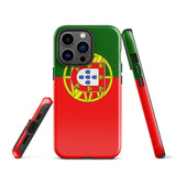 Portugal Portugiesische Flagge iPhone Hülle 15 14 13 12 11 Pro Max Plus Mini Geschenkideen Landkarte Skyline Geschenk für Sie Ihn Ideen Reise Souvenir