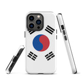 South Korea Korean Flag iPhone Case 15 14 13 12 11 Pro Max Plus Mini Gift Ideas Country Map Skyline Gift For Her Him Ideas Travel  Souvenir
