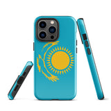 Kazakhstan kazakh Flag iPhone Case 15 14 13 12 11 Pro Max Plus Mini Gift Ideas Country Map Skyline Gift For Her Him Ideas Travel  Souvenir