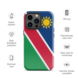 Funda para iPhone 15, 14, 13, 12, 11 Pro Max Plus Mini con la bandera de Namibia, regalo de recuerdo de viaje