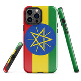 Ethiopia Ethiopian Flag iPhone Case 15 14 13 12 11 Pro Max Plus Mini Gift Ideas Country Map Skyline Gift For Her Him Ideas Travel  Souvenir