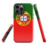 Portugal Portugiesische Flagge iPhone Hülle 15 14 13 12 11 Pro Max Plus Mini Geschenkideen Landkarte Skyline Geschenk für Sie Ihn Ideen Reise Souvenir