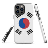 South Korea Korean Flag iPhone Case 15 14 13 12 11 Pro Max Plus Mini Gift Ideas Country Map Skyline Gift For Her Him Ideas Travel  Souvenir