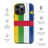 Central African Republic Flag iPhone Case 15 14 13 12 11 Pro Max Plus Mini Gift Travel Souvenir