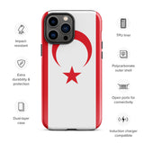 Northern Cyprus Flag iPhone Case 15 14 13 12 11 Pro Max Plus Mini Gift Travel Souvenir