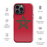 Funda para iPhone 15, 14, 13, 12, 11 Pro Max Plus Mini con bandera marroquí, regalo de recuerdo de viaje