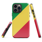 Congo Congolese Flag iPhone Case 15 14 13 12 11 Pro Max Plus Mini Gift Travel Souvenir