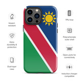 Funda para iPhone 15, 14, 13, 12, 11 Pro Max Plus Mini con la bandera de Namibia, regalo de recuerdo de viaje
