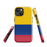 Kolumbien Kolumbianische Flagge iPhone 15 14 13 12 11 Pro Max Plus Mini Handyhülle iPhone Robuste Schutzhülle für iPhone