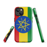 Ethiopia Ethiopian Flag iPhone Case 15 14 13 12 11 Pro Max Plus Mini Gift Ideas Country Map Skyline Gift For Her Him Ideas Travel  Souvenir
