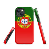 Portugal Portugiesische Flagge iPhone Hülle 15 14 13 12 11 Pro Max Plus Mini Geschenkideen Landkarte Skyline Geschenk für Sie Ihn Ideen Reise Souvenir