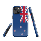 New Zealand Flag iPhone Case 15 14 13 12 11 Pro Max Plus Mini Gift Travel Souvenir