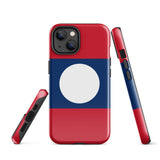Laos Laotian Flag iPhone Case 15 14 13 12 11 Pro Max Plus Mini Gift Travel Souvenir