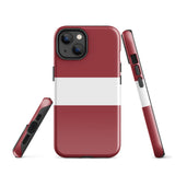 Funda para iPhone 15, 14, 13, 12, 11 Pro Max Plus Mini con bandera de Letonia, regalo de recuerdo de viaje