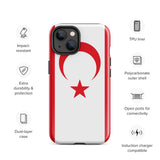 Northern Cyprus Flag iPhone Case 15 14 13 12 11 Pro Max Plus Mini Gift Travel Souvenir