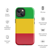 Funda para iPhone 15, 14, 13, 12, 11 Pro Max Plus Mini con bandera de Malí, regalo de recuerdo de viaje