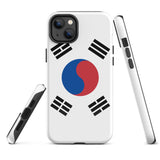 South Korea Korean Flag iPhone Case 15 14 13 12 11 Pro Max Plus Mini Gift Ideas Country Map Skyline Gift For Her Him Ideas Travel  Souvenir