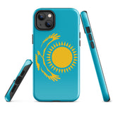 Kazakhstan kazakh Flag iPhone Case 15 14 13 12 11 Pro Max Plus Mini Gift Ideas Country Map Skyline Gift For Her Him Ideas Travel  Souvenir