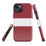 Funda para iPhone 15, 14, 13, 12, 11 Pro Max Plus Mini con bandera de Letonia, regalo de recuerdo de viaje