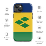 Saint Vincent and the Grenadines Flag iPhone Case 15 14 13 12 11 Pro Max Plus Mini Gift Travel Souvenir