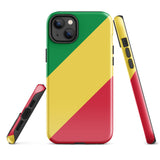 Congo Congolese Flag iPhone Case 15 14 13 12 11 Pro Max Plus Mini Gift Travel Souvenir