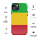 Funda para iPhone 15, 14, 13, 12, 11 Pro Max Plus Mini con bandera de Malí, regalo de recuerdo de viaje