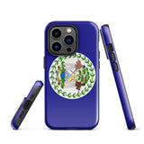 Belize Belizean Flag iPhone Case 15 14 13 12 11 Pro Max Plus Mini Gift Ideas Country Map Skyline Gift For Her Him Ideas Travel  Souvenir