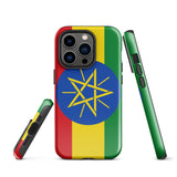 Ethiopia Ethiopian Flag iPhone Case 15 14 13 12 11 Pro Max Plus Mini Gift Ideas Country Map Skyline Gift For Her Him Ideas Travel  Souvenir